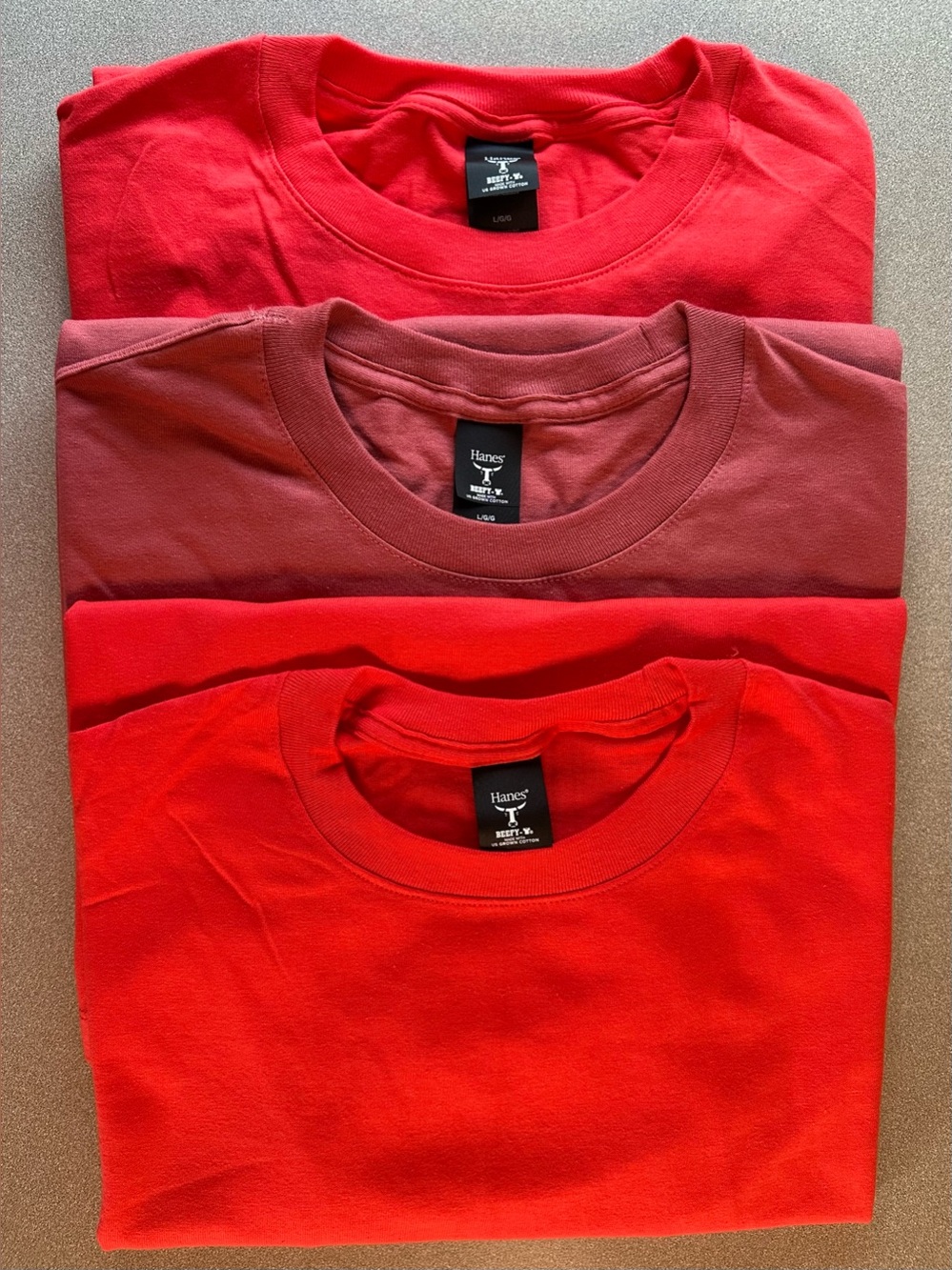 NWOT - Hanes Beefy-T Crewneck T-shirt bundle